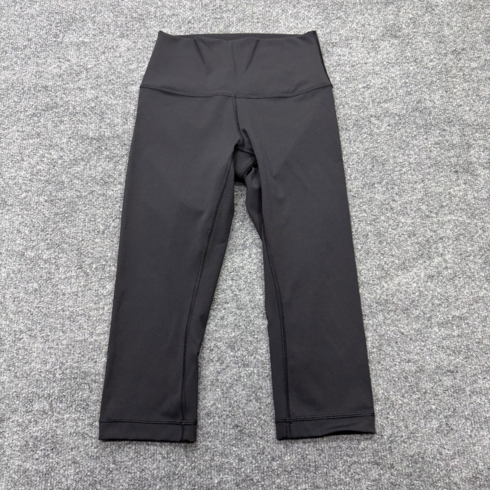 Lululemon Wunder Under High-Rise Crop Leggings Black Luxtreme Size 4 W6ASCS
